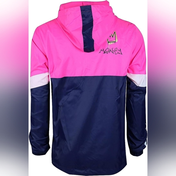 New Men's Graffiti Lightweight Urban Windbreaker Hoodie Multiple Sizes - Picture 3 of 6